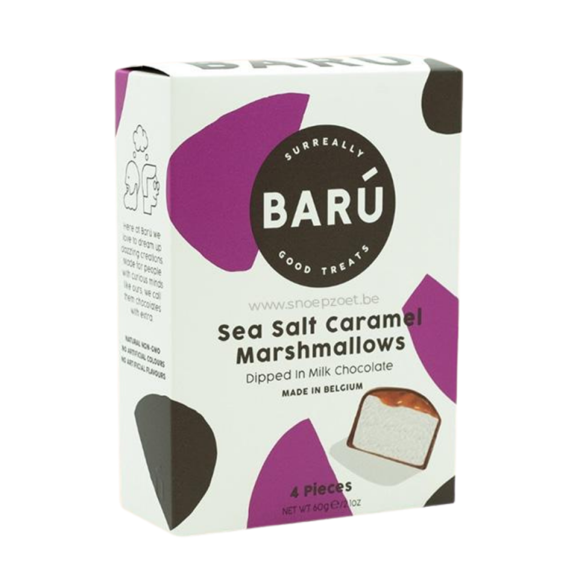 Marshmallow milk seasalt caramel 4st